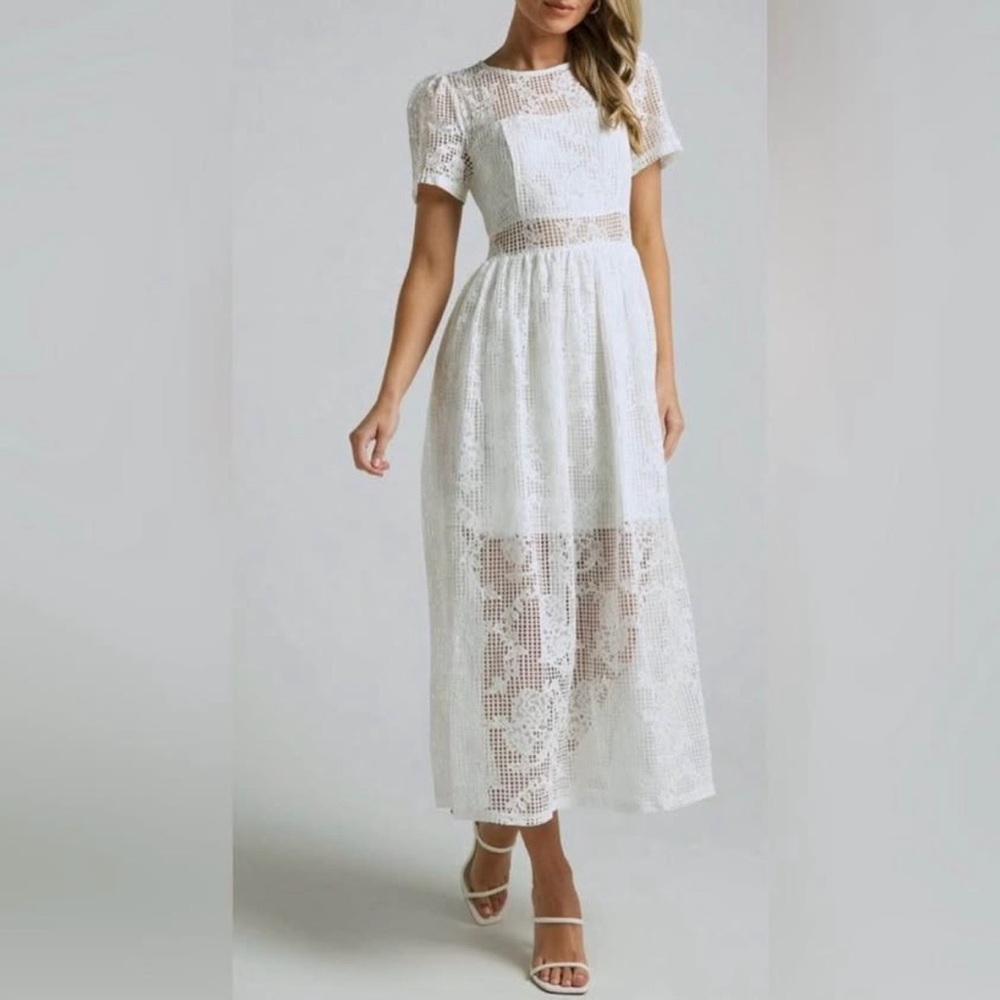 NWT Showpo lace cut out midi dress